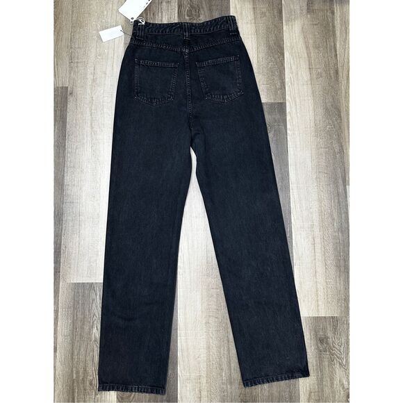 NWT Khaite Zip Fly High Rise Straight Leg Albi Denim Jeans Presscot Size 28 $480 - Picture 7 of 12